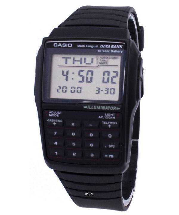 Orologio da uomo Casio Digital Data 5 Alarm Multi-Lingual DBC-32-1ADF DBC-32-1A