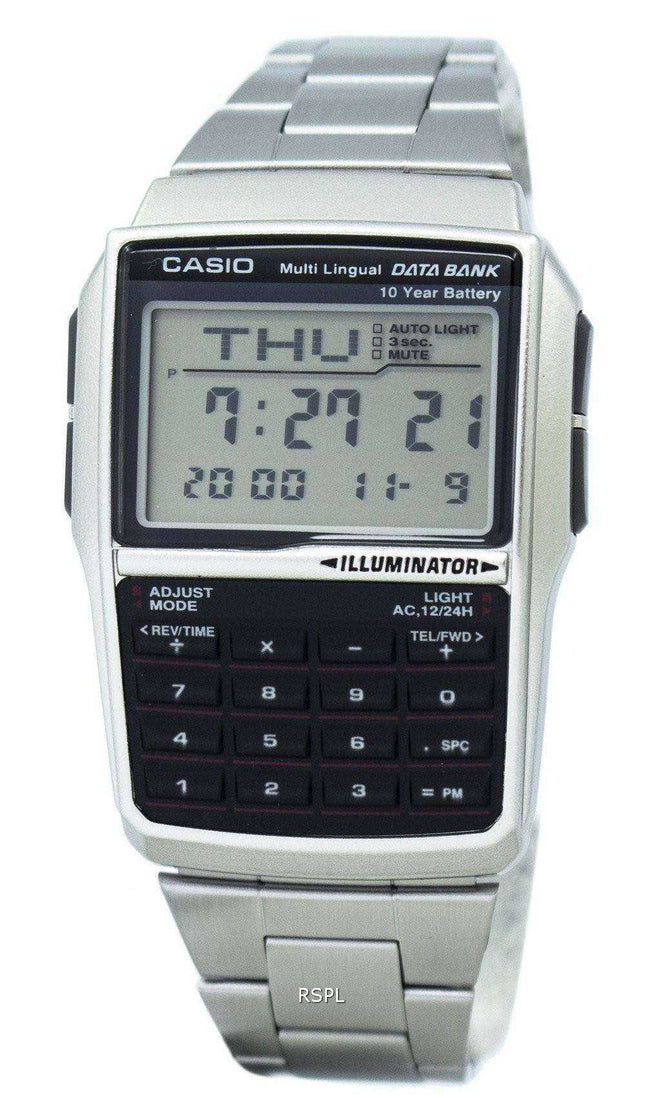 Orologio da uomo Casio Youth Digital Data Bank 5 Alarm Multi-Lingual DBC-32D-1ADF DBC-32D-1