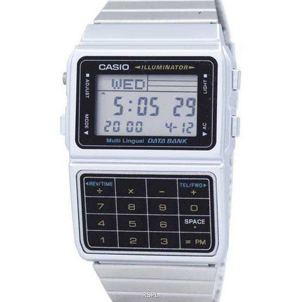 Orologio da uomo digitale in acciaio inossidabile Casio DBC-611-1DF DBC611-1DF multiuso