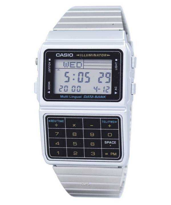 Orologio da uomo digitale in acciaio inossidabile Casio DBC-611-1DF DBC611-1DF multiuso