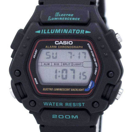 Orologio da uomo Casio Digital Classic Alarm Chronograph WR200M DW-290-1VS DW-290-1