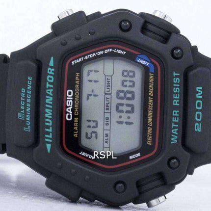 Orologio da uomo Casio Digital Classic Alarm Chronograph WR200M DW-290-1VS DW-290-1