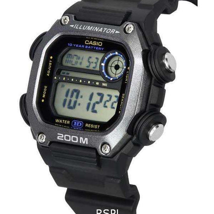 Orologio da uomo Casio Digital Sports con cinturino in resina al quarzo DW-291HX-1A DW291HX-1 200M
