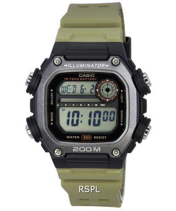 Orologio da uomo Casio Standard Digital Sand Resin Band Quartz DW-291HX-5A DW291HX-5 200M