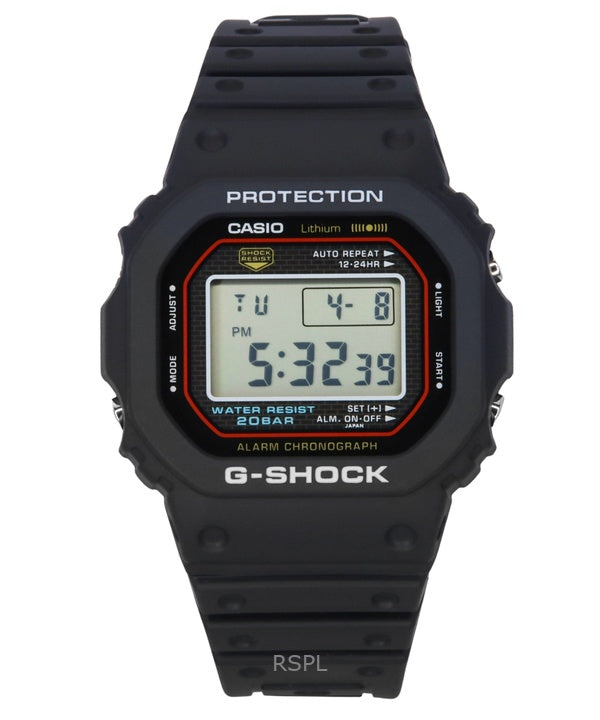 Casio G-Shock Digital ricrea il design originale del primo orologio da uomo G-Shock Quartz DW-5000R-1A 200M