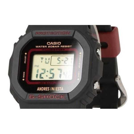 Casio G-Shock Digital Andres Iniesta Collaboration Cinturino in resina al quarzo DW-5600AI-1 200M Orologio da uomo