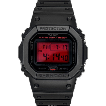 Orologio da uomo Casio Origin Digital con cinturino in resina al quarzo DW-5600BBR-1 200M