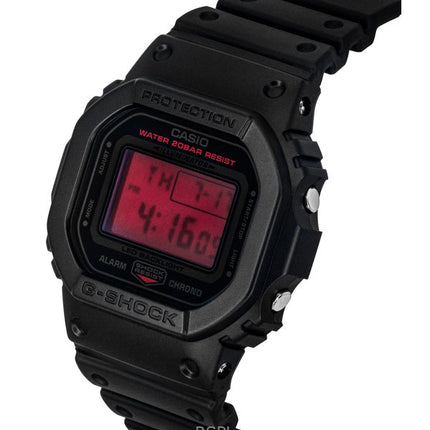 Orologio da uomo Casio Origin Digital con cinturino in resina al quarzo DW-5600BBR-1 200M