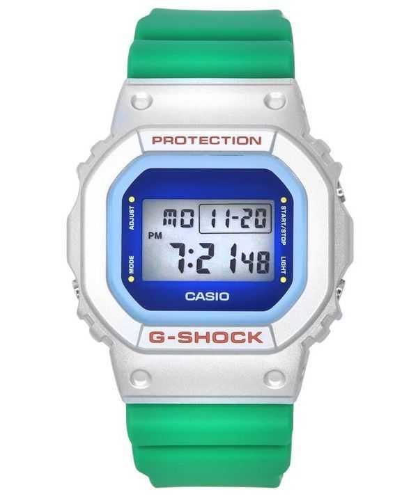 Orologio da uomo Casio G-Shock Euphoria Series digitale con cinturino in resina verde al quarzo DW-5600EU-8A3 200M