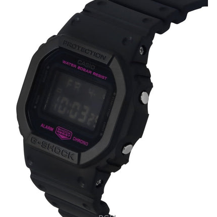 Orologio Casio G-Shock Digital Pink Ribbon con cinturino in resina a base biologica al quarzo DW-5600PK-1 200M da donna