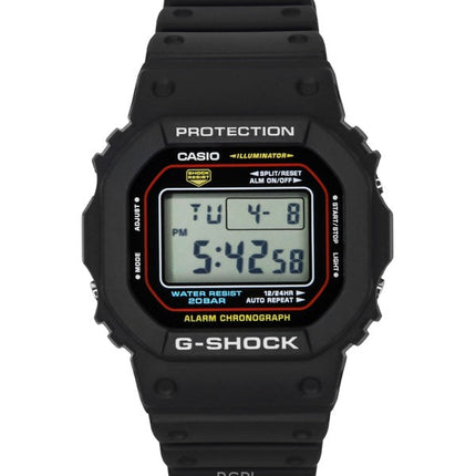 Orologio da uomo Casio G-Shock al quarzo in resina bio-based digitale DW-5600RL-1 200M