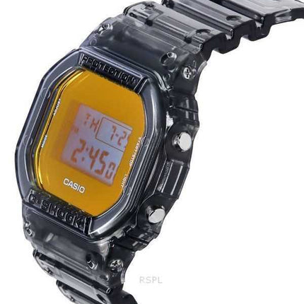 Casio G-Shock Orologio da uomo al quarzo con cinturino in resina traslucida grigio digitale DW-5600TLS-8 200M