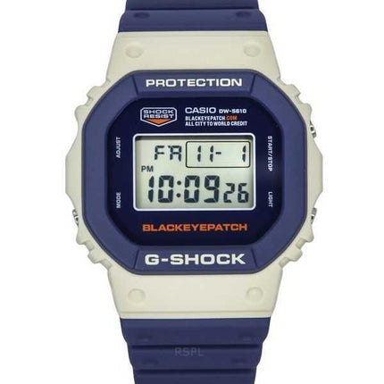 Casio G-Shock Digital BlackEyePatch Collaboration Cinturino in resina a base biologica al quarzo DW-5610BEP-2 200M Orologio da u