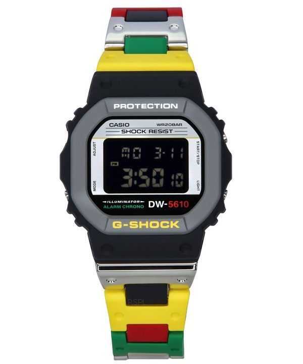 Orologio da uomo Casio G-Shock Mix Tape digitale in edizione limitata al quarzo DW-5610MT-1 200M
