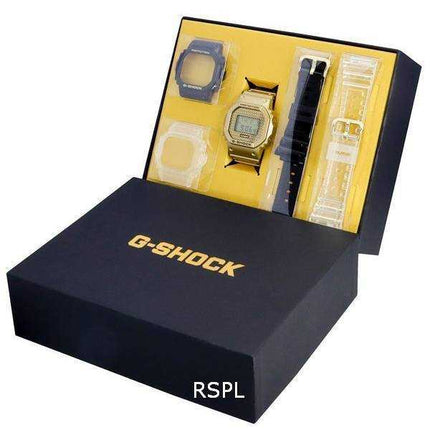 Casio G-Shock Digital Quartz DWE-5600HG-1 DWE5600HG-1 200M Orologio da uomo con castone e set di cinturini