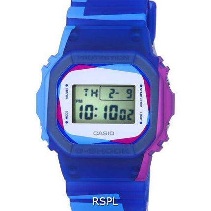 Casio G-Shock Digital Quartz DWE-5600PR-2 DWE5600PR-2 200M Orologio da uomo con castone e set di cinturini