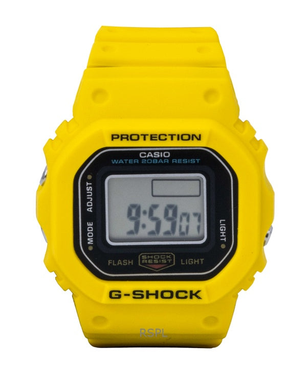 Orologio Casio G-Shock Nano Digital Yellow Bio-Based Resin Strap Quartz DWN-5600-9 200M Unisex