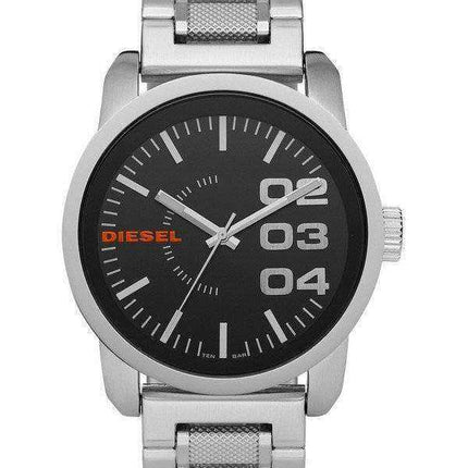 Orologio da uomo Diesel in acciaio inossidabile con quadrante nero WR100M DZ1370