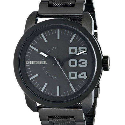 Orologio da uomo Diesel Diesel con quadrante nero in acciaio strutturato WR100M DZ1371