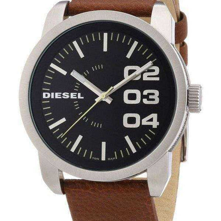 Orologio da uomo Diesel in pelle marrone con quadrante DZ1513