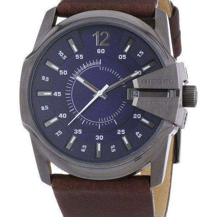 Orologio da uomo Diesel Master Chief cinturino in pelle blu DZ1618