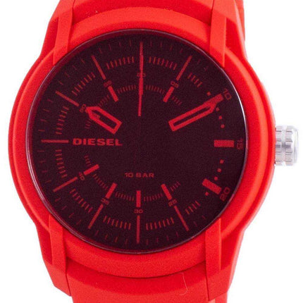 Orologio da uomo Diesel Armbar quadrante nero cinturino in silicone al quarzo DZ1820 100M