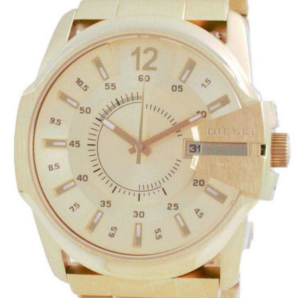 Orologio da uomo Diesel Master Chief tono oro in acciaio inossidabile al quarzo DZ1952 100M
