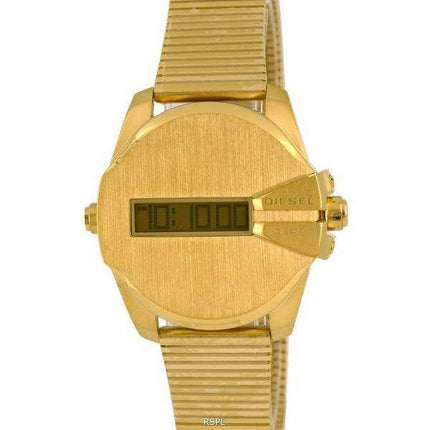 Orologio da uomo Diesel Baby Chief digitale tono oro in acciaio inossidabile al quarzo DZ1961 100M