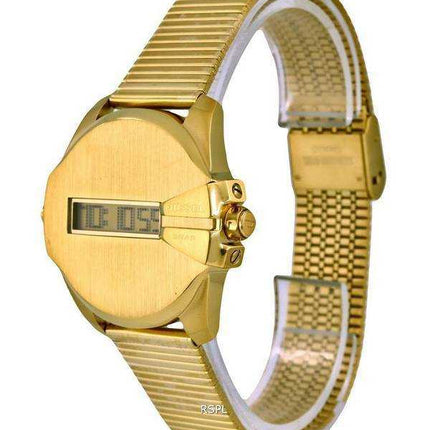 Orologio da uomo Diesel Baby Chief digitale tono oro in acciaio inossidabile al quarzo DZ1961 100M