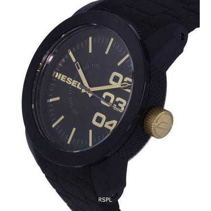 Orologio da uomo Diesel Double Down Silicon quadrante nero al quarzo DZ1972