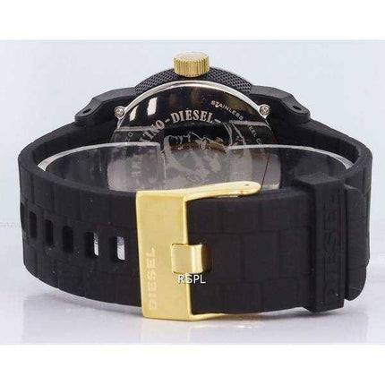 Orologio da uomo Diesel Double Down Silicon quadrante nero al quarzo DZ1972