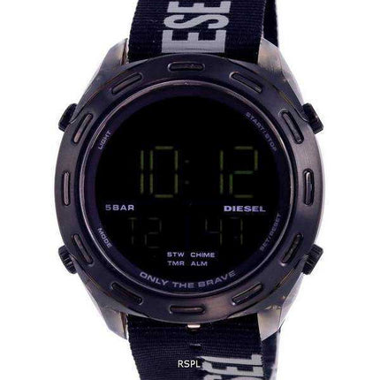 Orologio da uomo Diesel Crusher Digital Textile quadrante nero al quarzo DZ1985