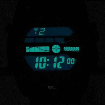 Orologio da uomo Diesel Master Chief Digital con cinturino in silicone quadrante nero al quarzo DZ2158