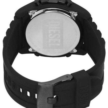 Orologio da uomo Diesel Master Chief Digital con cinturino in silicone quadrante nero al quarzo DZ2158
