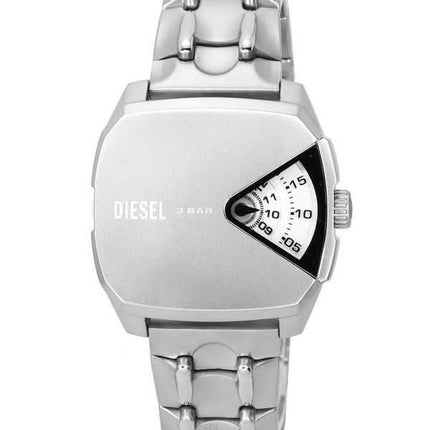 Orologio da uomo Diesel DVA in acciaio inossidabile con quadrante argentato al quarzo DZ2170