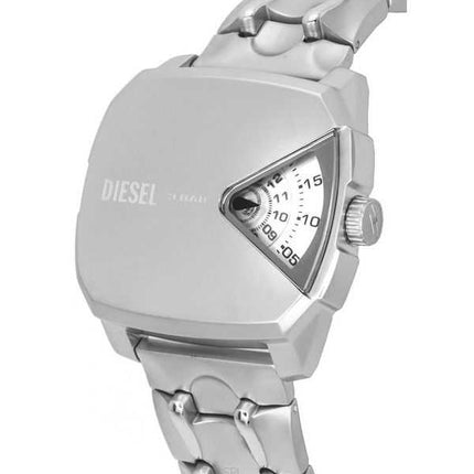 Orologio da uomo Diesel DVA in acciaio inossidabile con quadrante argentato al quarzo DZ2170