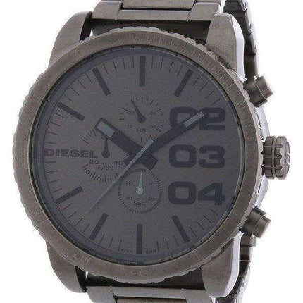 Orologio da uomo con quadrante in acciaio DZ4215 placcati in argento con quadrante in metallo