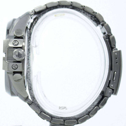 Diesel Mega Chief Quartz Cronografo quadrante grigio nero IP DZ4282 Orologio da uomo