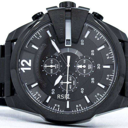 Orologio da uomo Diesel Mega Chief al quarzo nero IP DZ4283