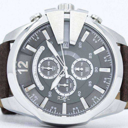 Orologio da uomo Diesel Mega Chief Chronograph con quadrante grigio DZ4290