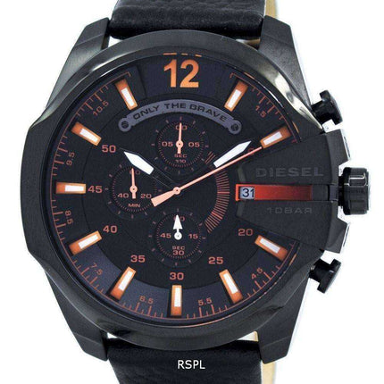 Orologio da uomo Diesel Mega Chief Cronografo quadrante nero 100M DZ4291