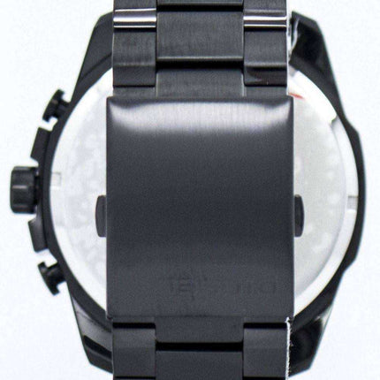 Orologio da uomo Diesel Mega Chief nero quadrante marrone placcato DZ4318