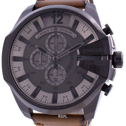 Orologio da uomo Diesel Mega Chief cronografo quadrante grigio quarzo DZ4463 100M