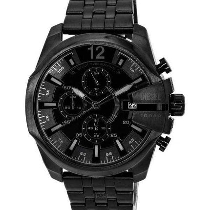 Orologio da uomo Diesel Baby Chief cronografo in acciaio inossidabile con quadrante nero al quarzo DZ4617