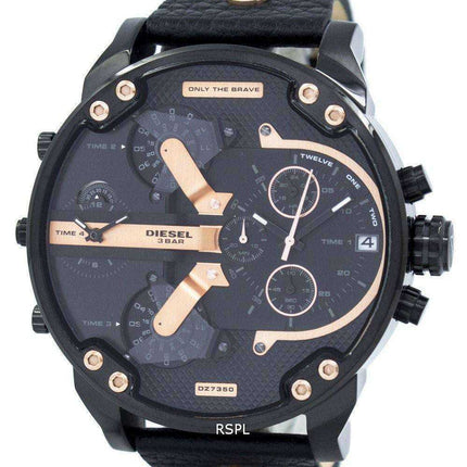 Diesel Mr. Daddy 2.0 Cronografo al quarzo quadrante nero DZ7350 Orologio da uomo