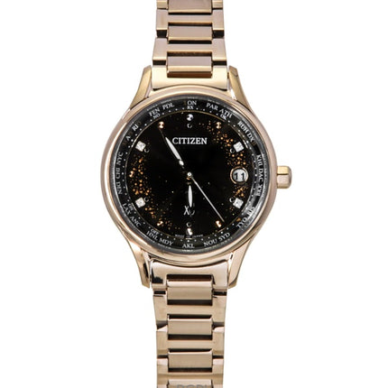 Orologio da donna Citizen xC DENPA Radiocontrollato in edizione limitata Super Titanium con quadrante nero Eco-Drive EC1166-74E