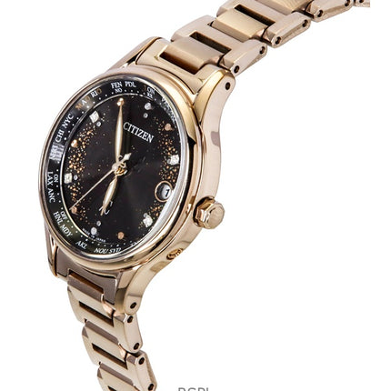 Orologio da donna Citizen xC DENPA Radiocontrollato in edizione limitata Super Titanium con quadrante nero Eco-Drive EC1166-74E