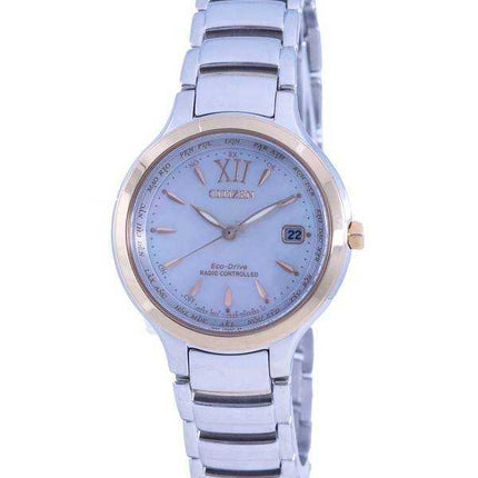 Orologio da donna Citizen con quadrante bianco in acciaio inossidabile Eco-Drive EG3210-51A