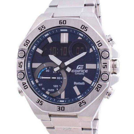 Orologio da uomo Casio Edifice World Time Mobile Link ECB-10D-2A ECB10D-2 100M