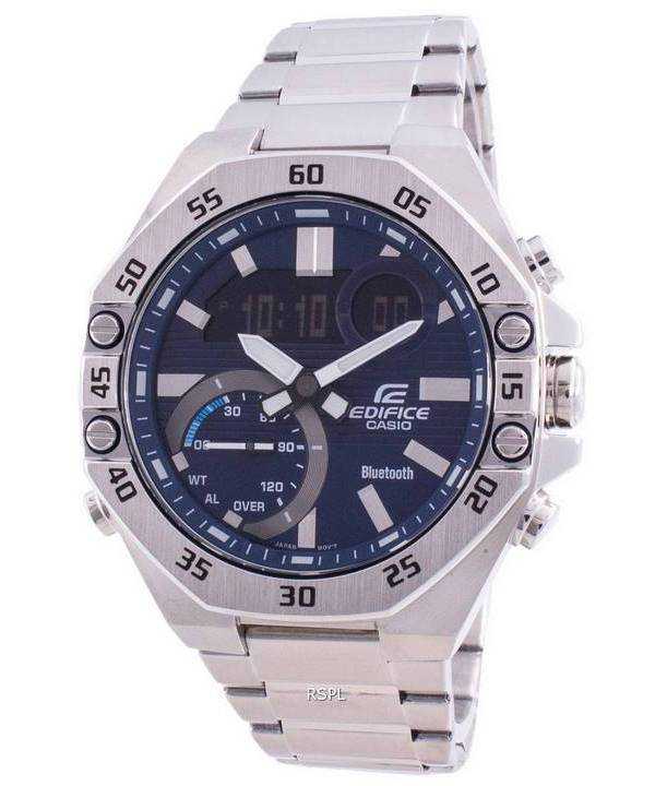 Orologio da uomo Casio Edifice World Time Mobile Link ECB-10D-2A ECB10D-2 100M